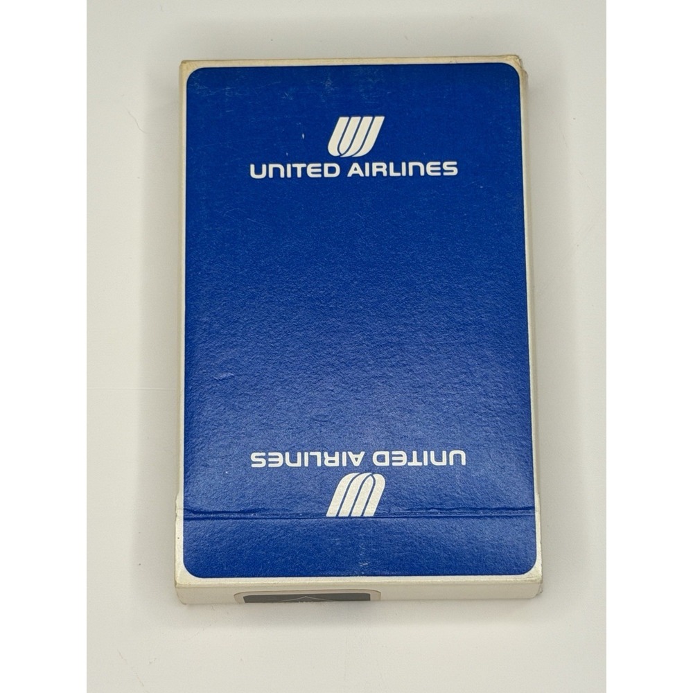 United Airlines Blue Playing Cards Deck Collectible vintage